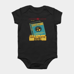 Vintage Theater Poster - Lucy Stone & Women Rights - 1930's Retro Baby Bodysuit